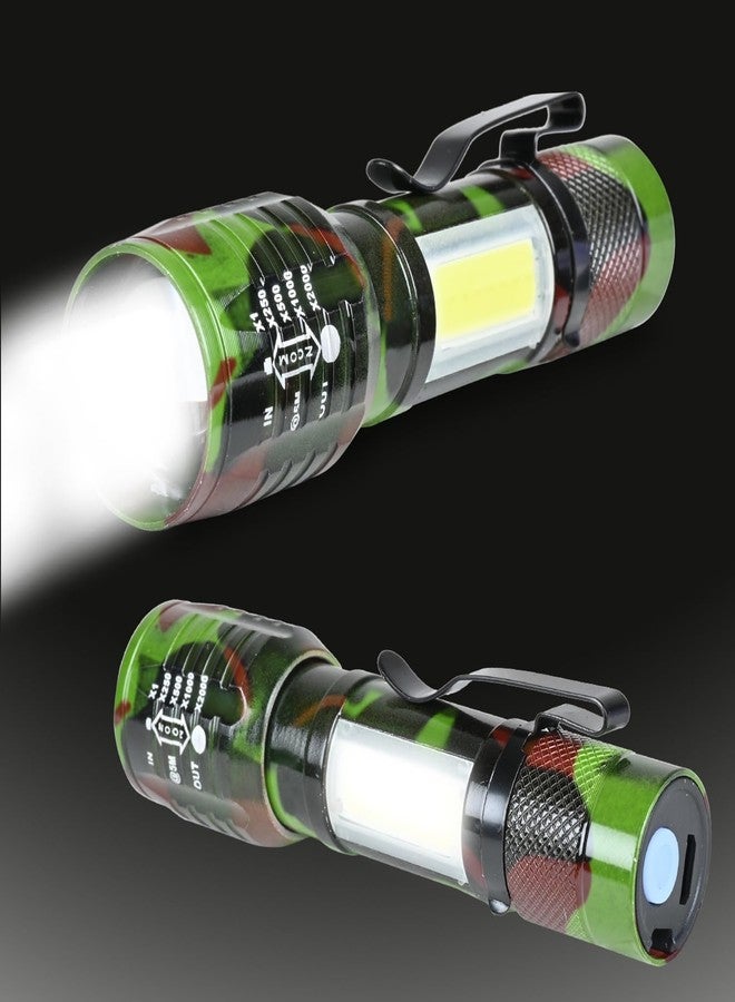 ECOSKY مصباح يدوي محمول قابل لإعادة الشحن عبر منفذ USB من ECOSKY Zoom Cob Light (3 أوضاع) (متعدد الألوان، 11 سم، قابل لإعادة الشحن) - Image 2